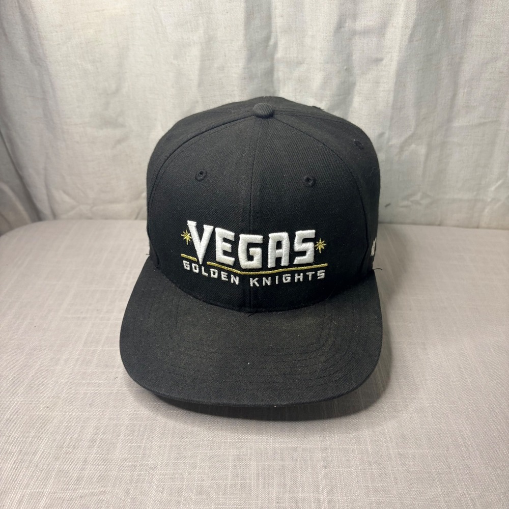 Vegas Golden Knights NHL 47 Brand Snapback Hat Black Flat Brim OSFA Cap